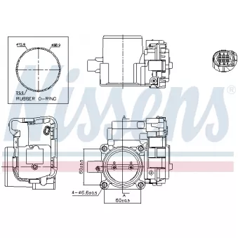 Corps papillon NISSENS 955054