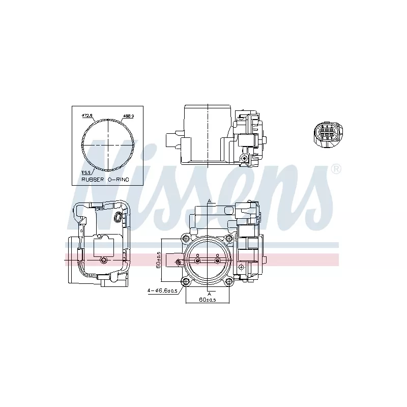 Corps papillon NISSENS 955054