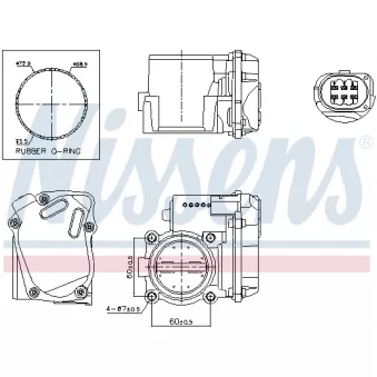 Corps papillon NISSENS 955058