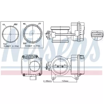 Corps papillon NISSENS 955096