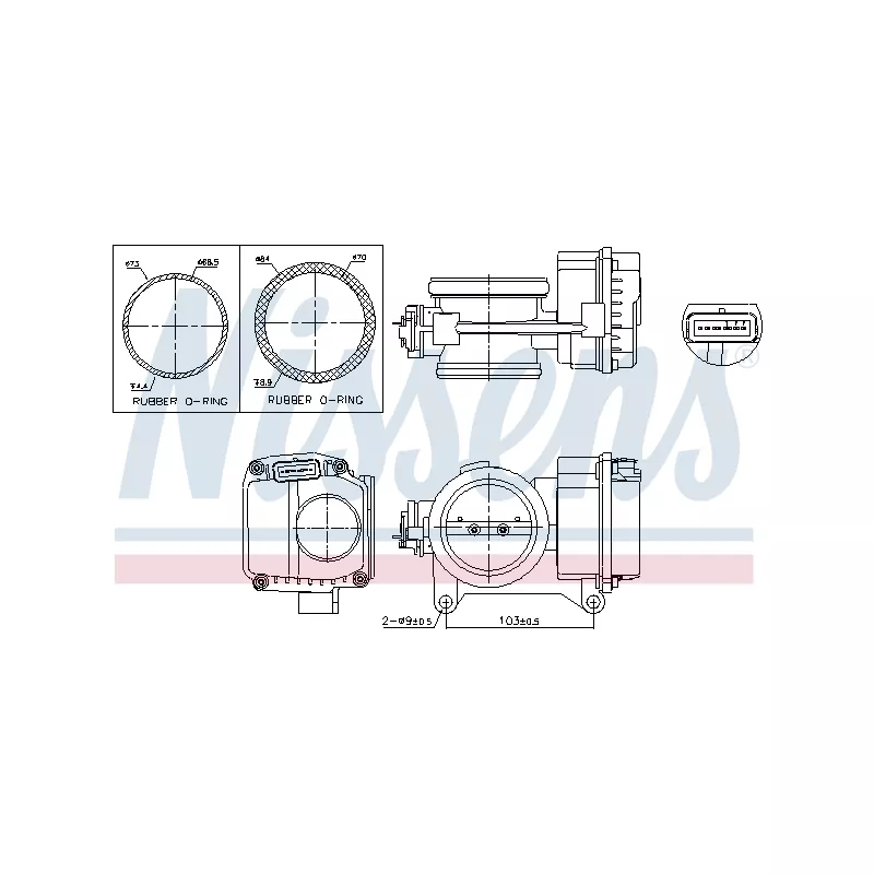 Corps papillon NISSENS 955096