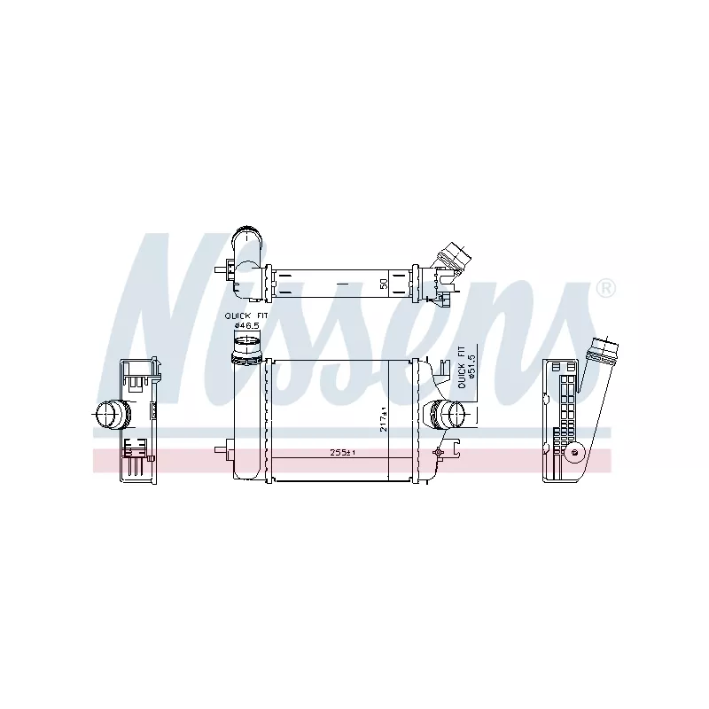 Intercooler, échangeur NISSENS 961313