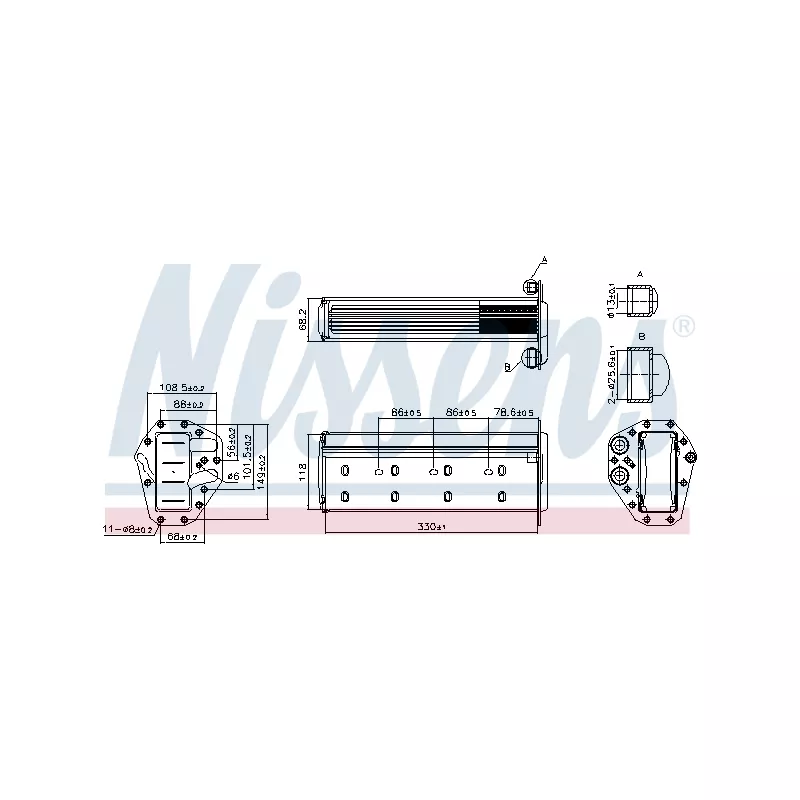 Intercooler, échangeur NISSENS 961447