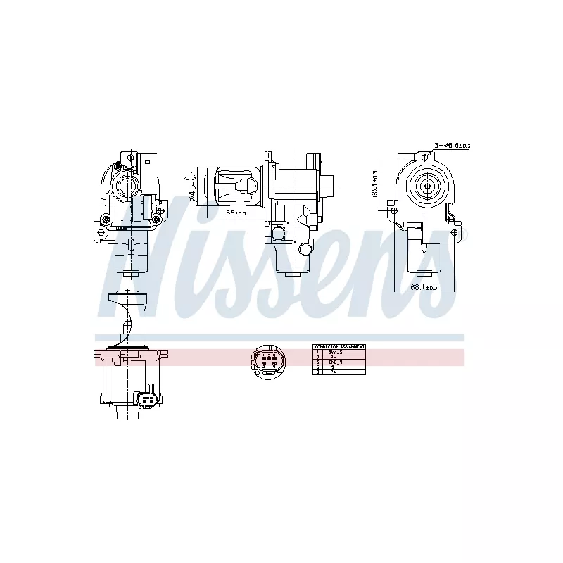 Vanne EGR NISSENS 98216