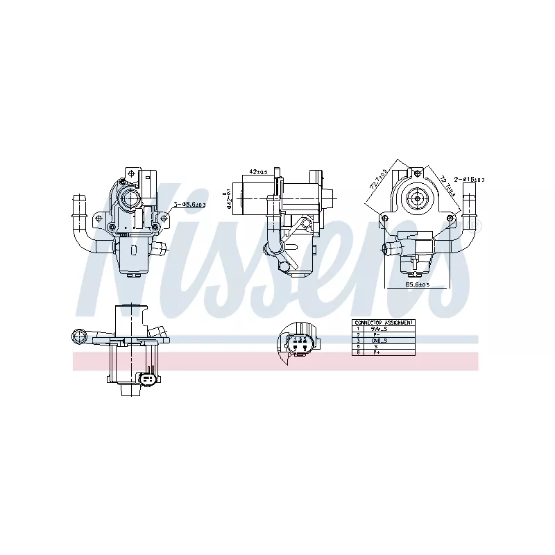 Vanne EGR NISSENS 98264