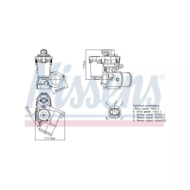 Vanne EGR NISSENS 98347