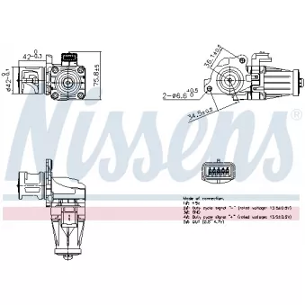 Vanne EGR NISSENS 98376