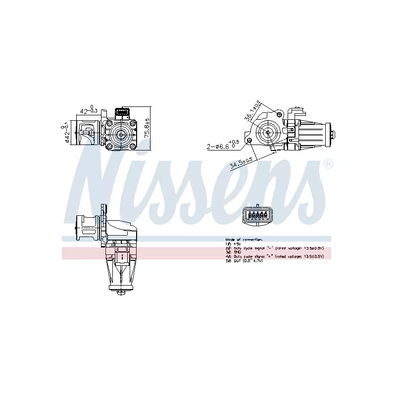 Vanne EGR NISSENS 98376