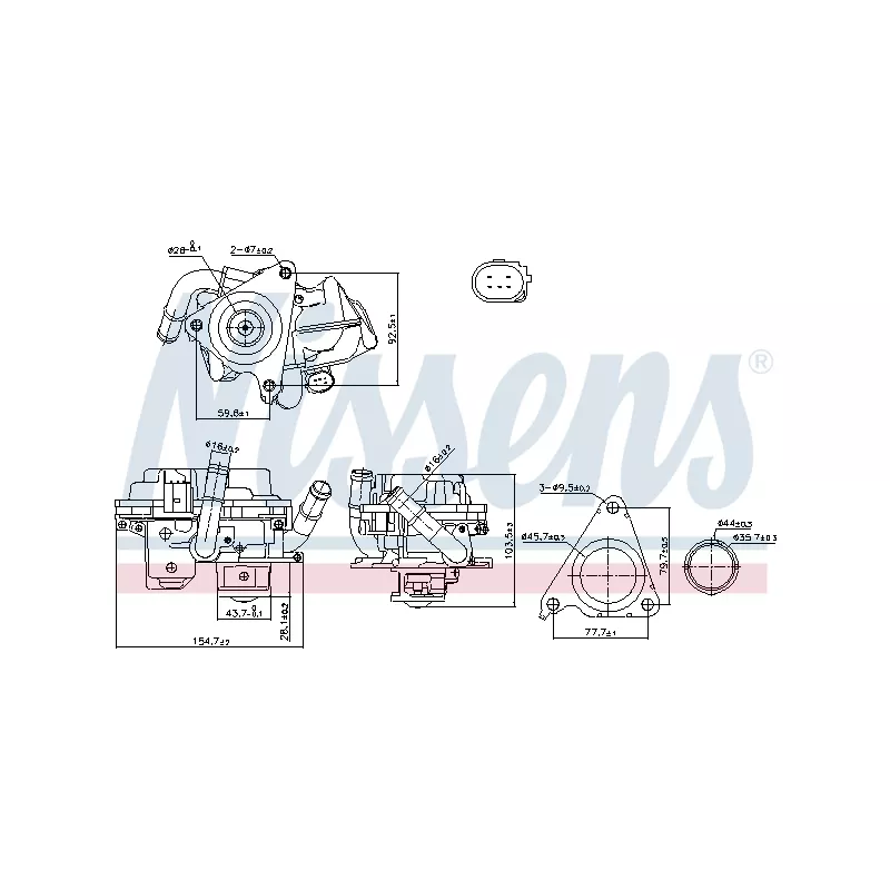 Vanne EGR NISSENS 98379