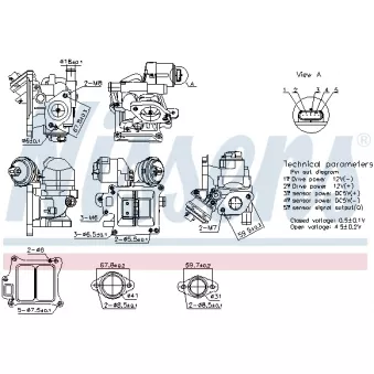 Vanne EGR NISSENS 98383