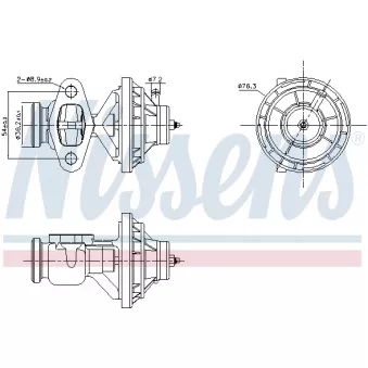 Vanne EGR NISSENS 98390
