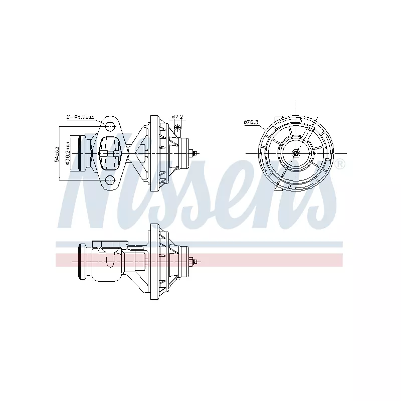 Vanne EGR NISSENS 98390
