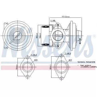 Vanne EGR NISSENS 98444