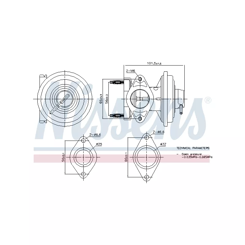 Vanne EGR NISSENS 98444