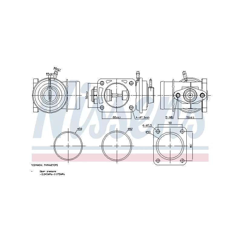 Vanne EGR NISSENS 98469