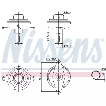Vanne EGR NISSENS 98470