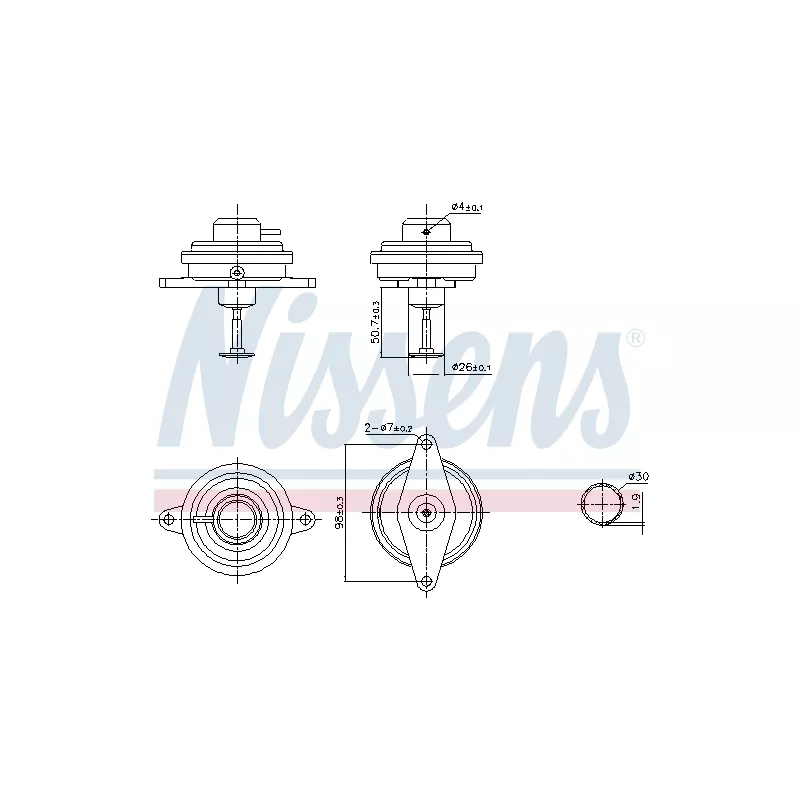 Vanne EGR NISSENS 98470
