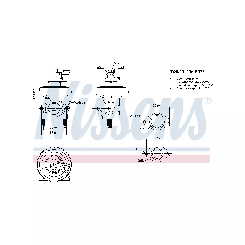 Vanne EGR NISSENS 98474
