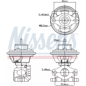 Vanne EGR NISSENS 98477