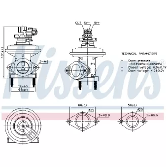 Vanne EGR NISSENS 98480