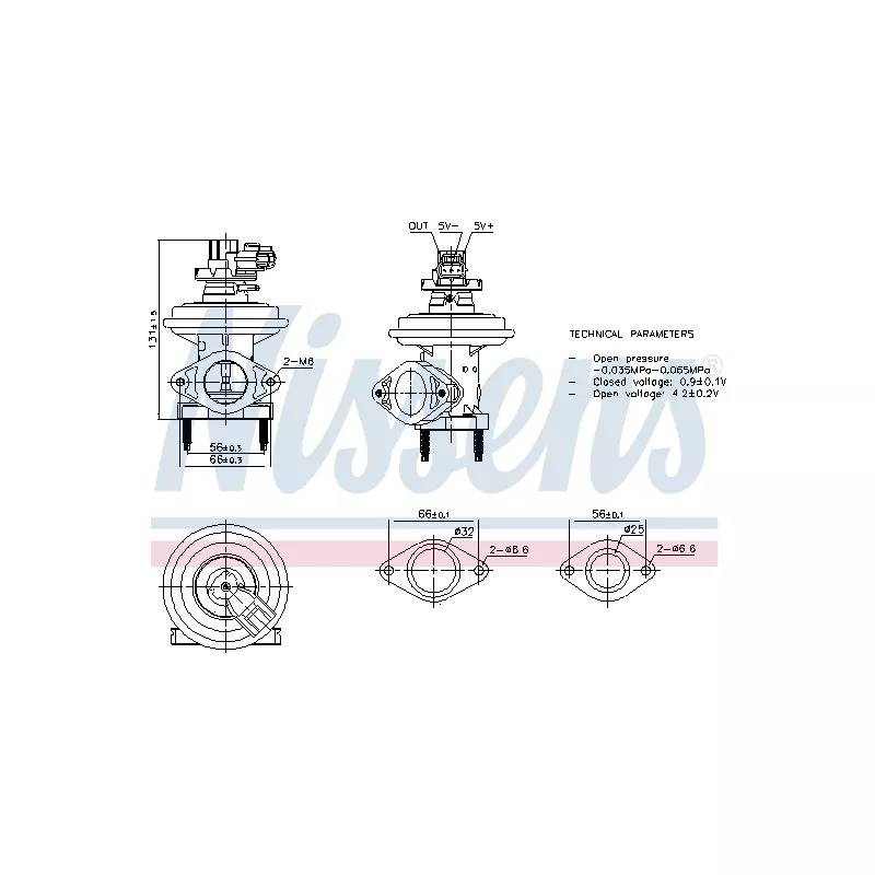 Vanne EGR NISSENS 98480