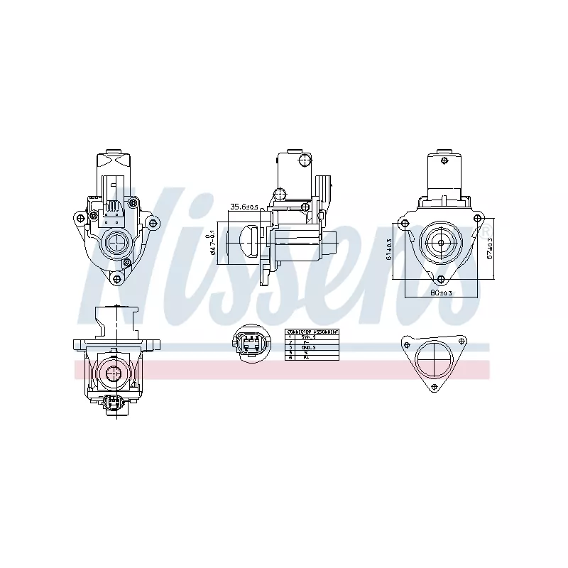 Vanne EGR NISSENS 98510