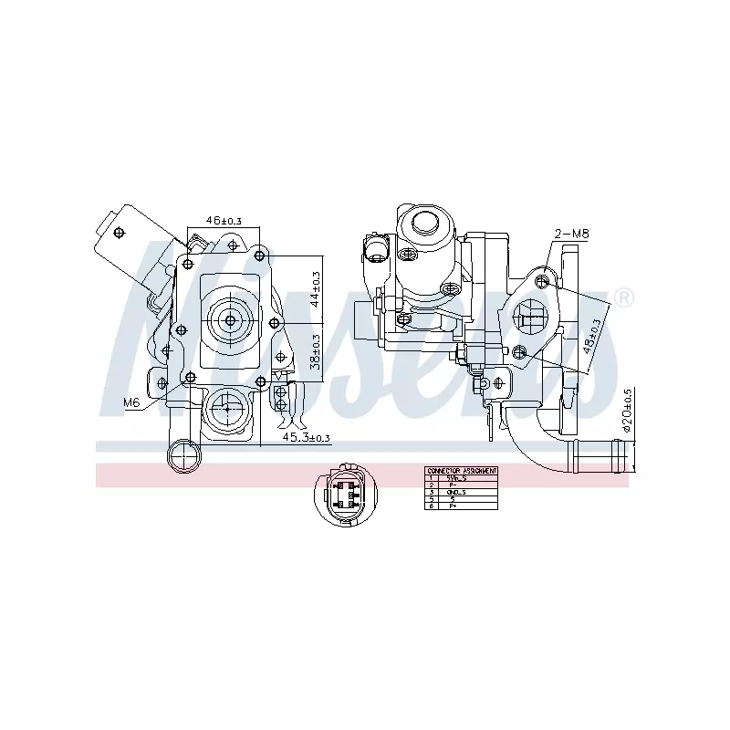 Vanne EGR NISSENS 98514