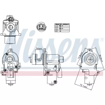 Vanne EGR NISSENS 98553