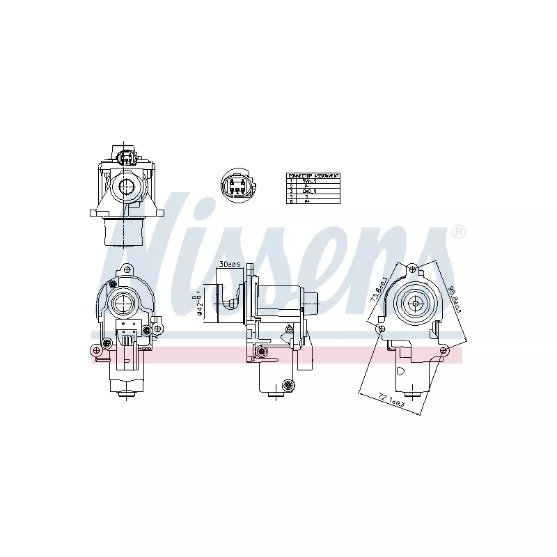 Vanne EGR NISSENS 98553