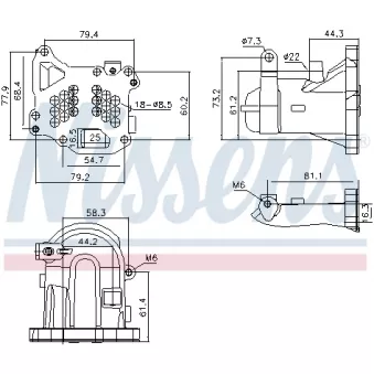Radiateur, réaspiration des gaz d'échappement NISSENS 989313