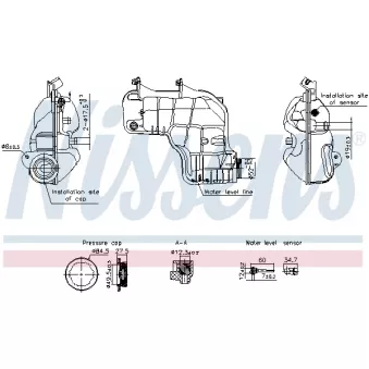 Vase d'expansion, liquide de refroidissement NISSENS
