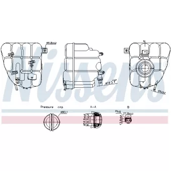 Vase d'expansion, liquide de refroidissement NISSENS