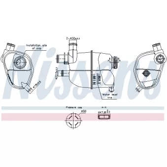 Vase d'expansion, liquide de refroidissement NISSENS