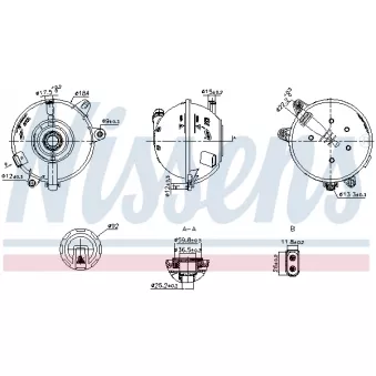 Vase d'expansion, liquide de refroidissement NISSENS