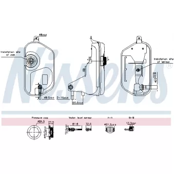 Vase d'expansion, liquide de refroidissement NISSENS 996327