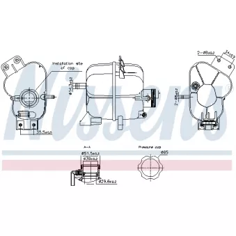 Vase d'expansion, liquide de refroidissement NISSENS