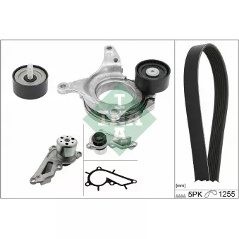 Pompe à eau+Jeu de courroie trapézoïdale à nervures INA 529 0544 30