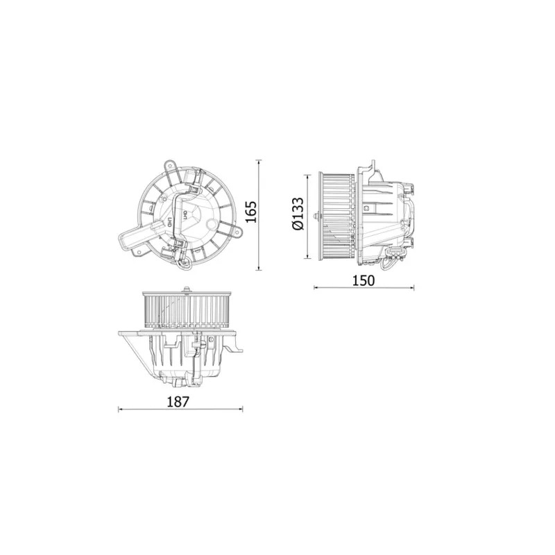Pulseur d'air habitacle MAHLE AB 325 000P