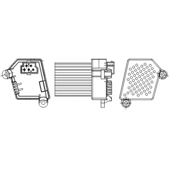 Régulateur, pulseur d'air habitacle MAHLE