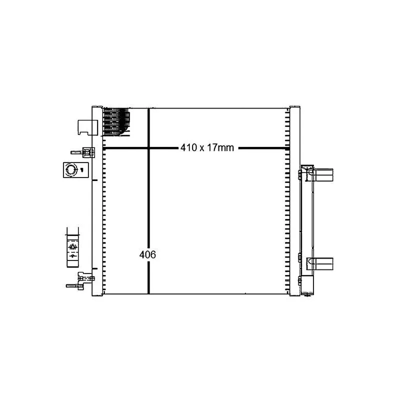 Condenseur, climatisation MAHLE AC 128 000S