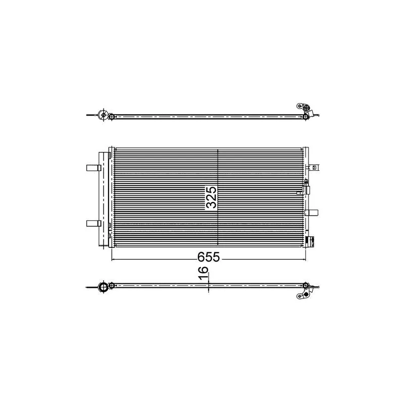 Condenseur, climatisation MAHLE AC 2 000S