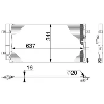 Condenseur, climatisation MAHLE AC 4 000S