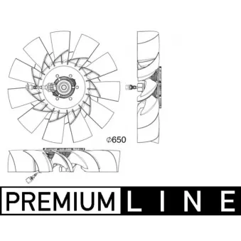 Ventilateur, refroidissement du moteur MAHLE CFF 507 000P