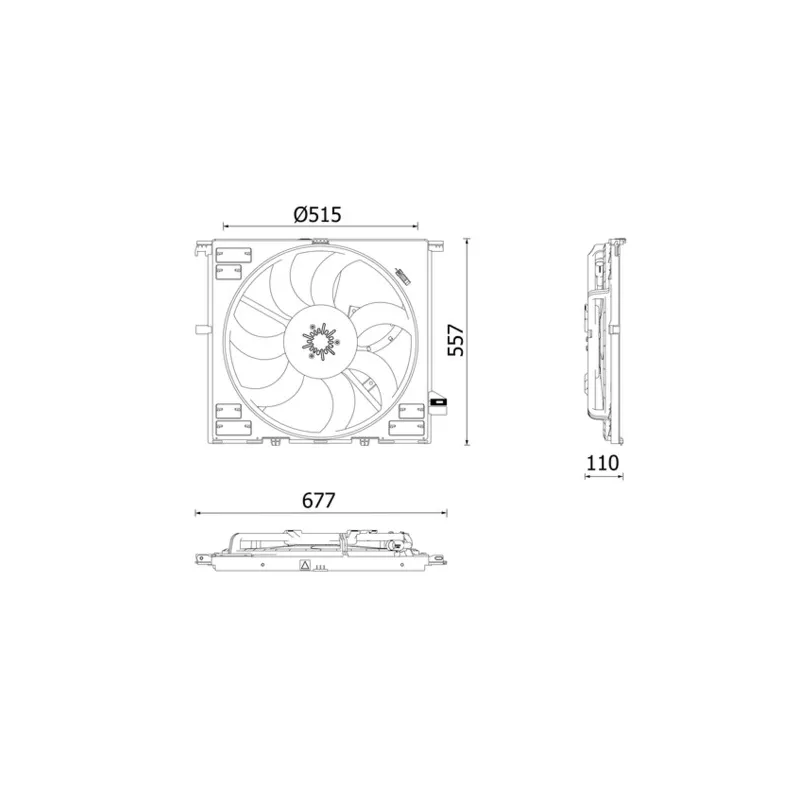 Ventilateur, refroidissement du moteur MAHLE CFF 633 000P