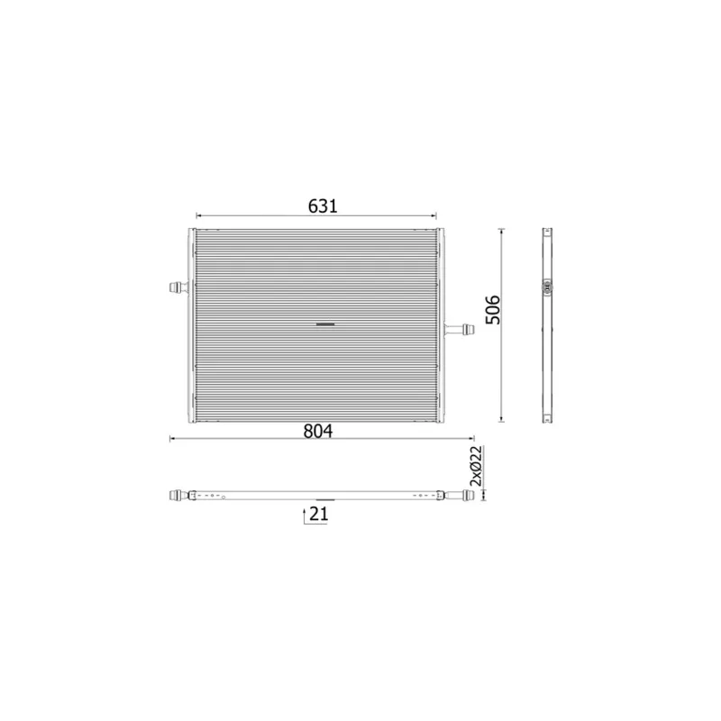 Radiateur basse température, intercooler MAHLE CIR 40 000P
