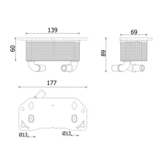 Radiateur d'huile MAHLE CLC 336 000P