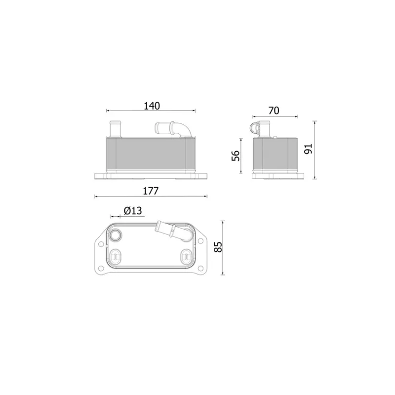 Radiateur d'huile MAHLE CLC 349 000P