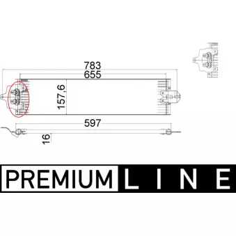 Radiateur d'huile de boîte automatique MAHLE