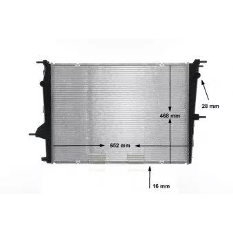 Radiateur, refroidissement du moteur MAHLE CR 1197 000S