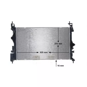 Radiateur, refroidissement du moteur MAHLE CR 1199 000S